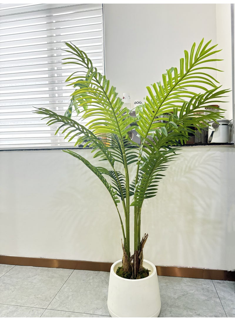 شجرة نخيل صناعية 4 أقدام ， أشجار نخيل صناعية كبيرة للأماكن المغلقة، نبتة أريكا استوائية مزيفة في أصيص، لديكور المنزل الحديث وهدية للاحتفال بالمنزل - Image 4