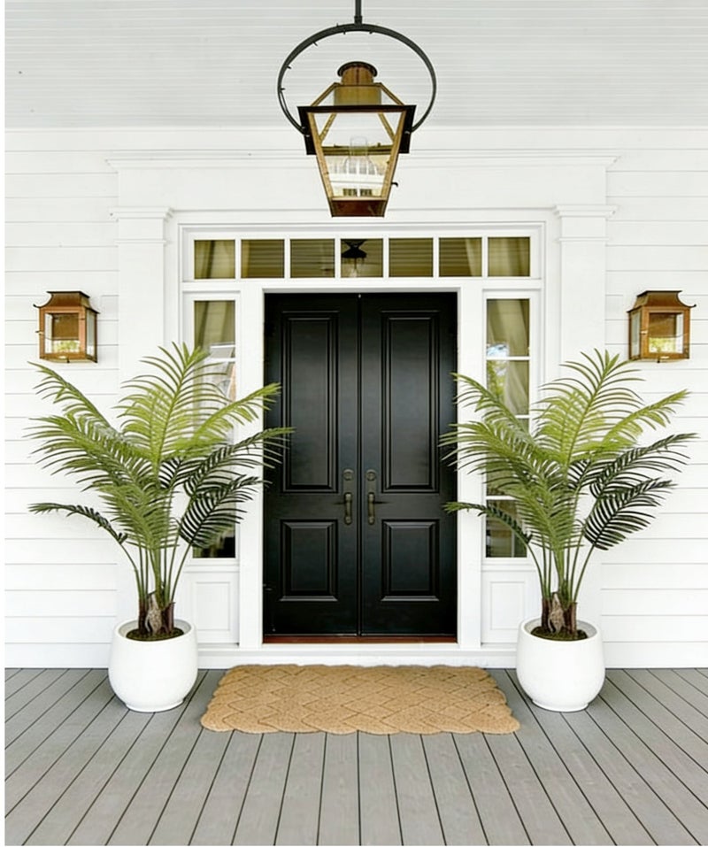 Artificial Palm Tree 4FT ，Large Faux Trees for Indoor,Fake Tropical Areca Floor Plant in Pot, for Modern Home Decor and Housewarming Gift - Image 4