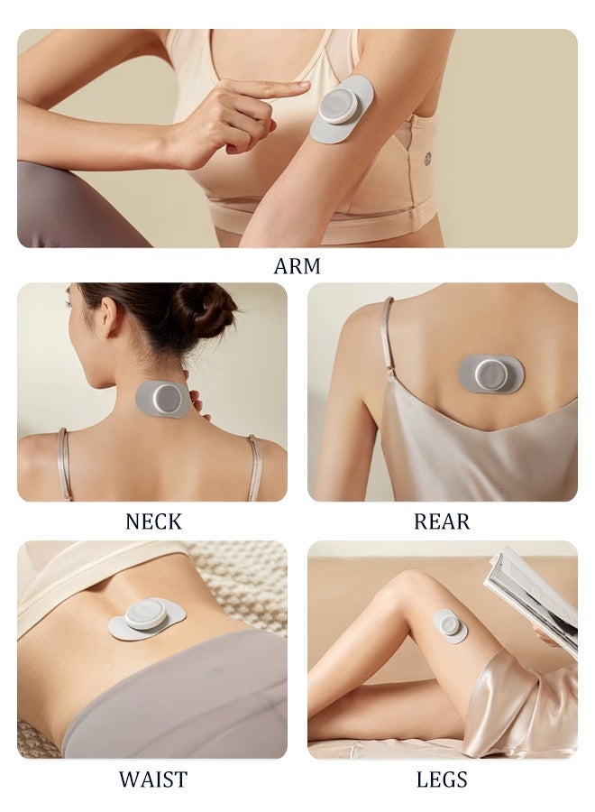 Mini Massager Shoulder, Neck, Lumbar and Full Body Massage Patch Smart Mini Patch Massager Pulse Vibration Meridian Acupoint Massager - Image 4