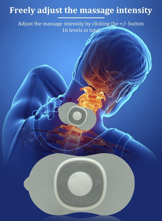 Mini Massager Shoulder, Neck, Lumbar and Full Body Massage Patch Smart Mini Patch Massager Pulse Vibration Meridian Acupoint Massager - Image 2