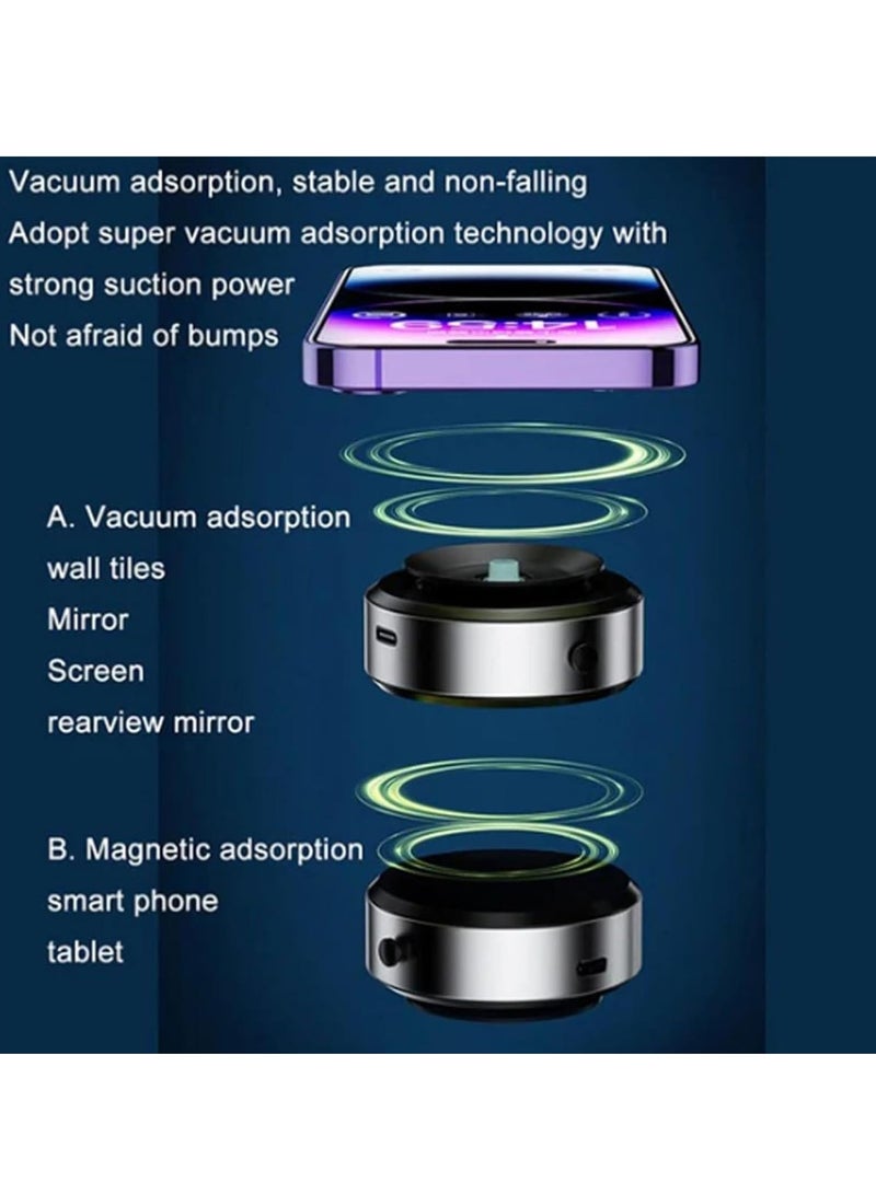 SYOSI Magnetic Car Suction Cup Holder, High-Quality Black Suction Cup Holder for Maximum Convenience - Image 2