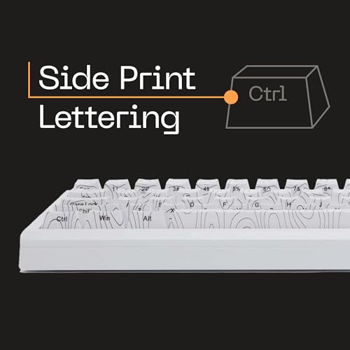 Higround Summit 2.0 SNOWSTONE 65% Mechanical USB Wired Gaming Keyboard, Dreamland Linear Switches, Programable RGB, Hot-Swappable, Deep Thock Creamy Sounding PC Keyboard - Image 2