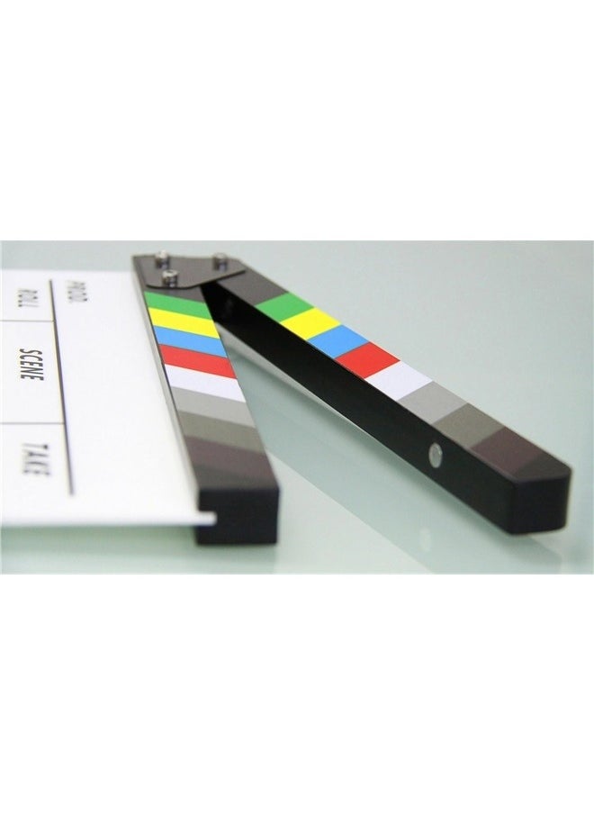 Generic Acrylic Directors Clapboard Film Clapper Board Cut Action Scene Slates, Multicolor  - Image 3