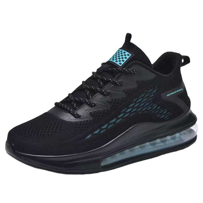 Spring Men's Flyknit Mesh Breathable Running Shoes with Air Cushion - Image 5