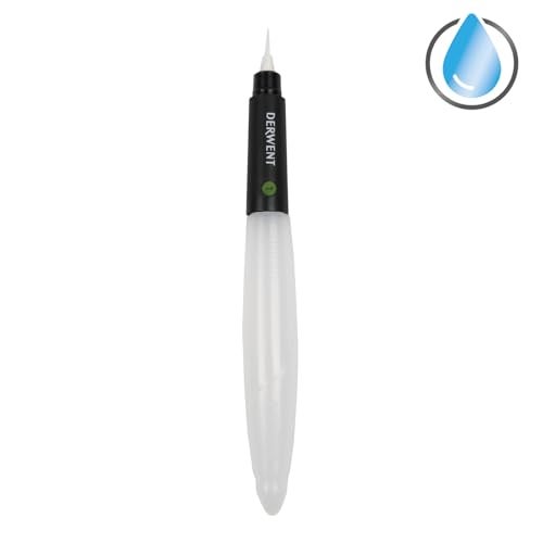 Derwent Fine Tip Waterbrush with Clear Water Barrel - Image 2