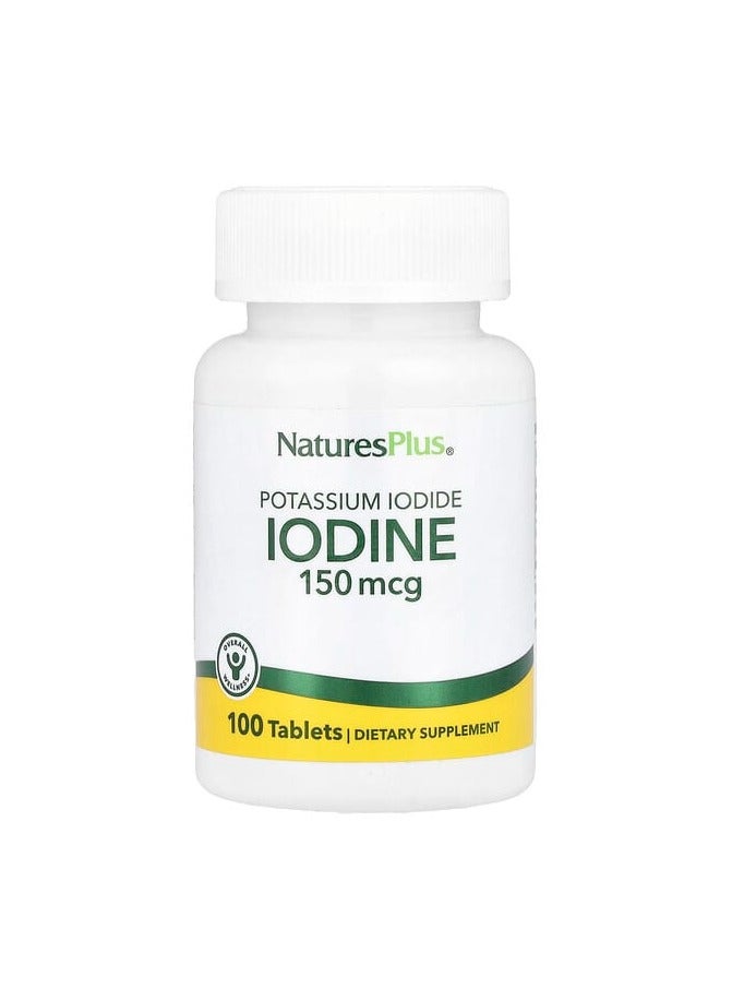 اليود، يوديد البوتاسيوم، 150 ميكروغرام، 100 قرص