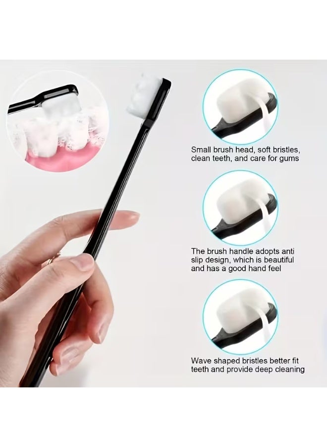 aeen 4PCS Ultra Soft Manual Toothbrushes with 20,000 Microfiber Bristles – Gentle Sensitive Teeth & Gum Care Toothbrushes for Plaque Removal - Image 4