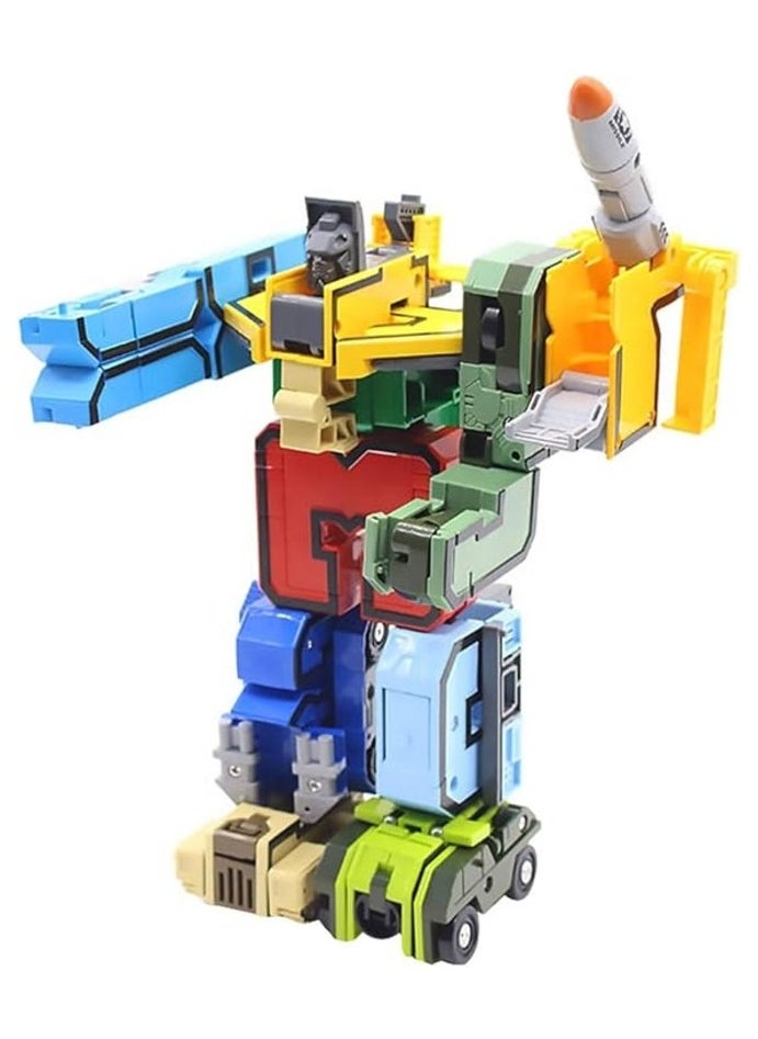 Transform Robot Toy Digital Deformation Team Number Robot Building Blocks Stacking Toy Playset for Kids Early Learning Robot Puzzle Blocks Ideal Gift for Boys  - Image 2