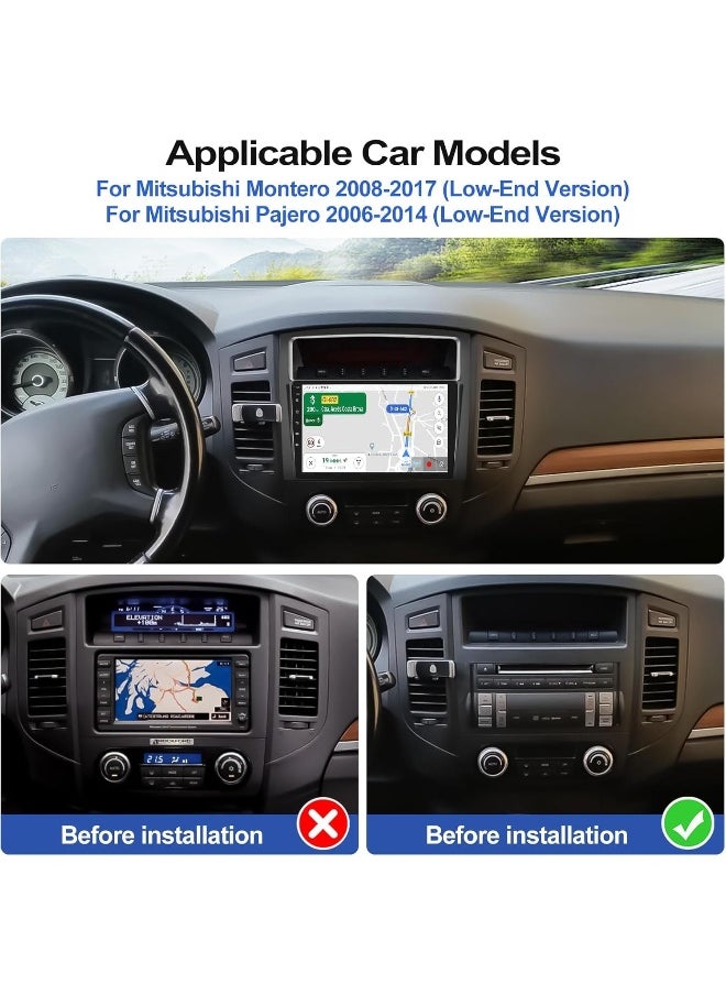 Vierex Fit Mitsubishi Pajero Car Stereo Android Screen 2006-2021 With Apple Carplay Android Auto Wireless 5G WiFi 4G DSP AHD Camera Included Fast Interface Quick Boot (8+128GB 2K 360D)  - Image 2