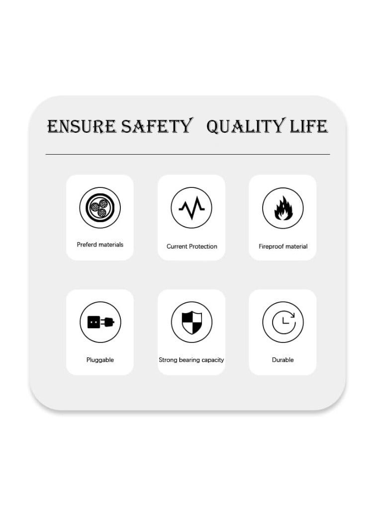 Sky View Power Socket Extension 3 Outlets with Individual Switches and 3 USB Ports - Image 2
