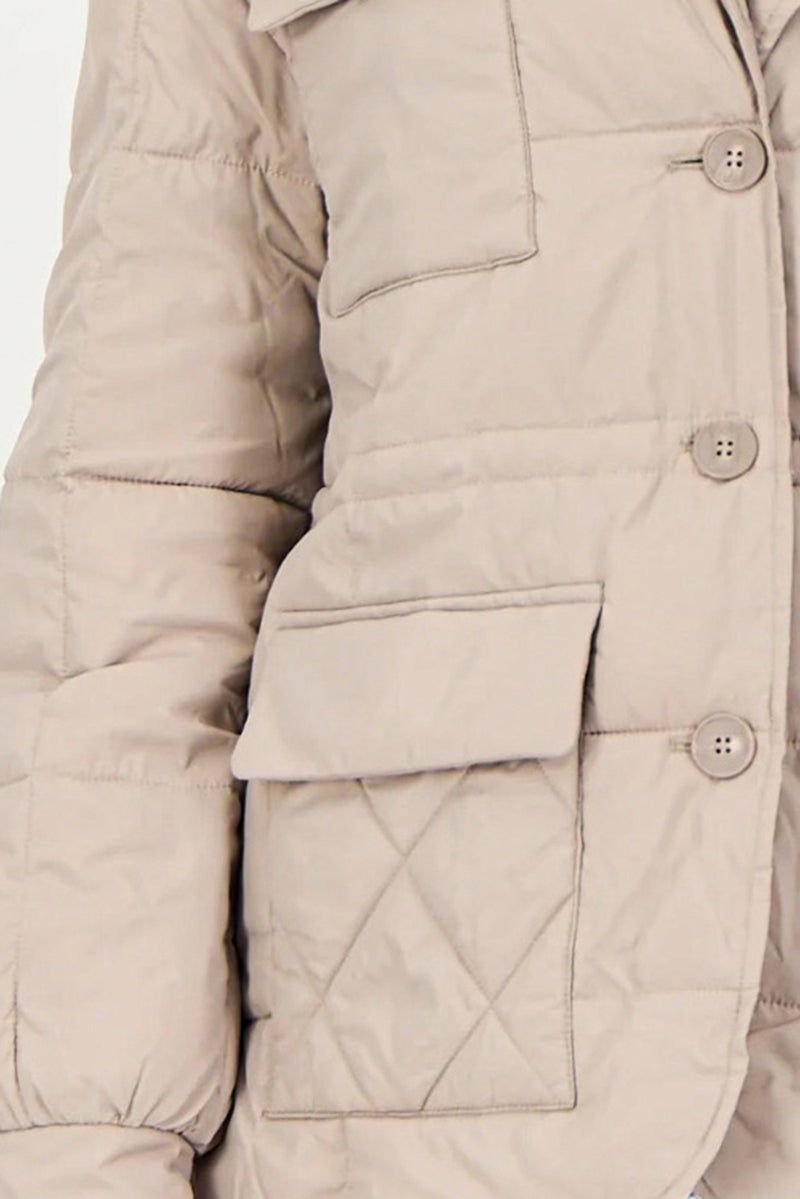 Andrew Marc Women Quilted Puffer Jacket, Taupe - Image 5