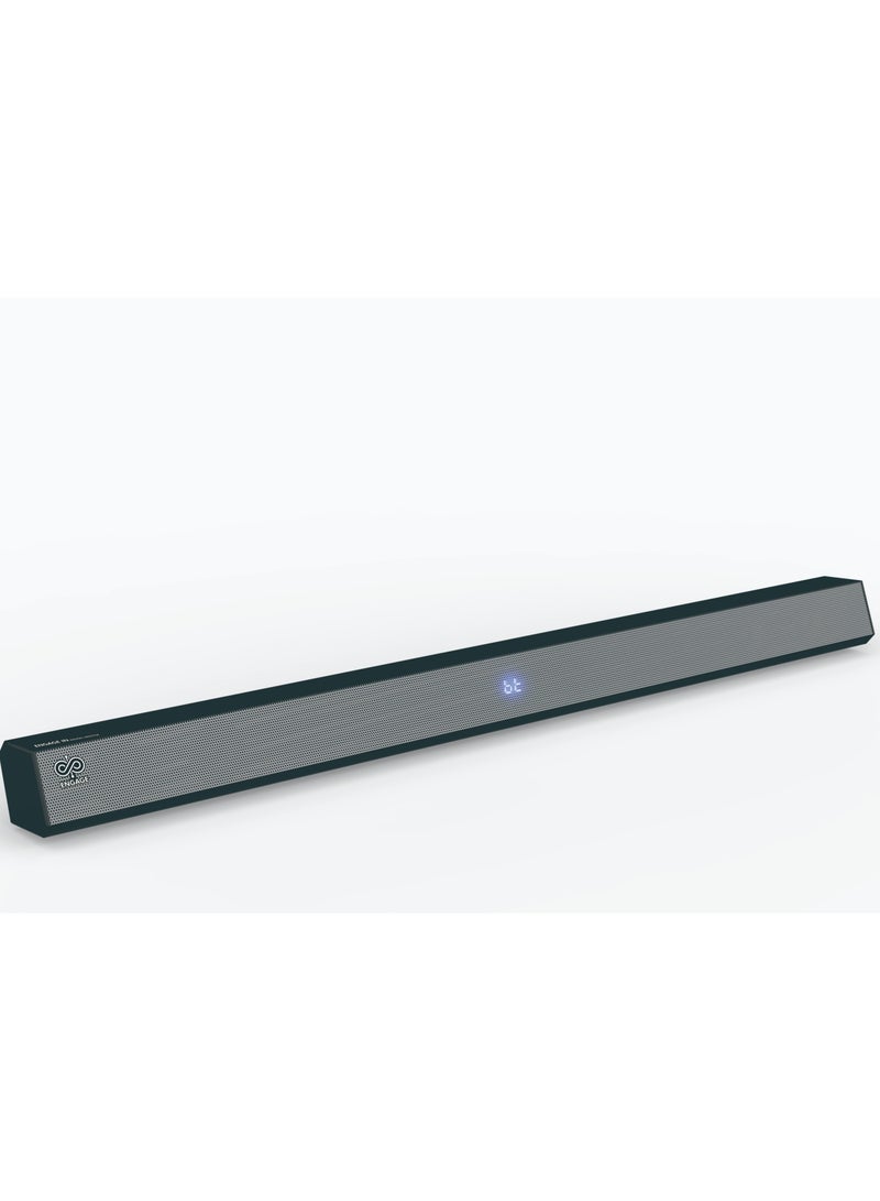 Engage Bar 131 Sound Bar, 60W RMS & 1000W PMPO Powerful Audio Output, 2.0 Channel, AUX, USB, Optical Input, UX Input, Bluetooth 5.3 Connectivity, Black - Image 1