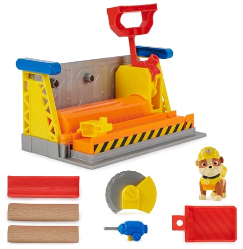 Rubble & Crew Rubble  Crew Rubbles Workshop Playset Construction Toys with Kinetic BuildIt Sand  Rubble Action Figure Kids Toys for Boys  Girls Ages 3 - Image 1
