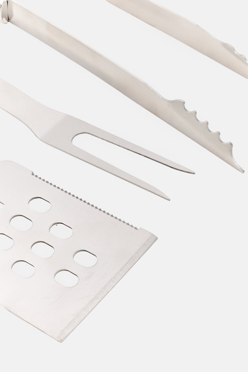 Home Basics 3 Pieces Bbq Utensil Set, Multicolor - Image 3