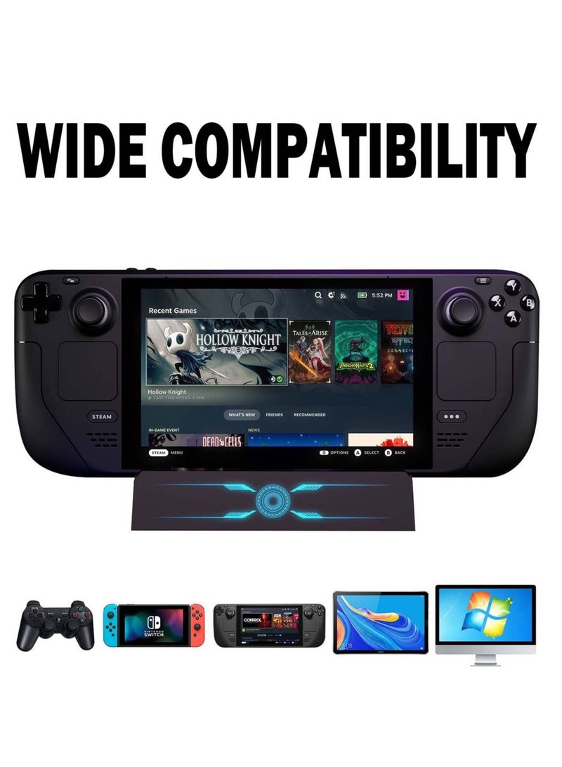 Captaintech 6-in-1 Docking Station for Steam Deck, HDMI 2.0 4K@60Hz, USB-A 3.0, USB-C PD Port for Full Speed Charging - Compatible with Valve Stream Deck Accessories - Image 5