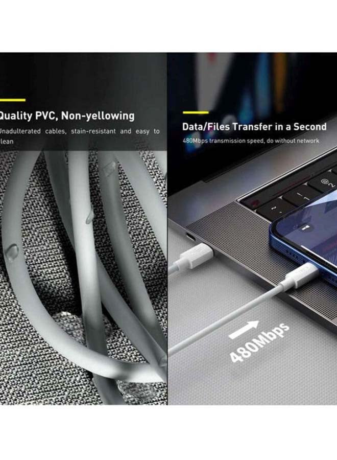 بيسوس (قطعتان/مجموعة) كابل USB C إلى Lightning للشحن السريع، كابل توصيل طاقة 1.5 متر كابل iPhone 20 وات متوافق مع iPhone 13/12/11/X/XR/XS Max - Image 5