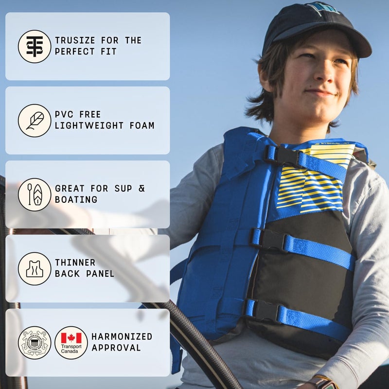 Stohlquist Kids Life Jacket 50-90 lbs - Coast Guard Approved Life Vest - Type III PFD for Boys and Girls - Secure & Adjustable Fit for Swimming, Boating & Water Sports - Image 4