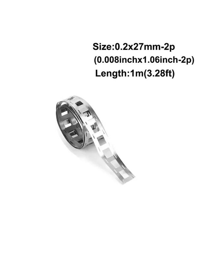 0.2x27mm 39.37 Inch Nickel Strip for 18650 Battery Spot Welding Durable Copper Nickel Alloy - Image 1