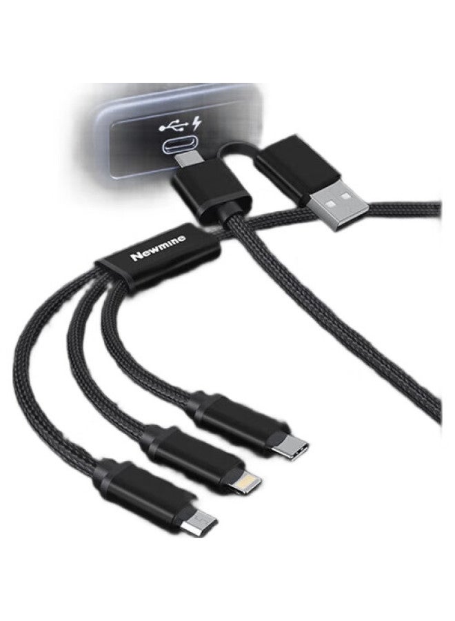 Newmine 3-In/2-To Data Cable, Charging Cable, 20W Apple Fast Charging Cable, Super Fast Charging, Compatible With Apple Iphone/Huawei/Xiaomi/Honor Phones - Image 1