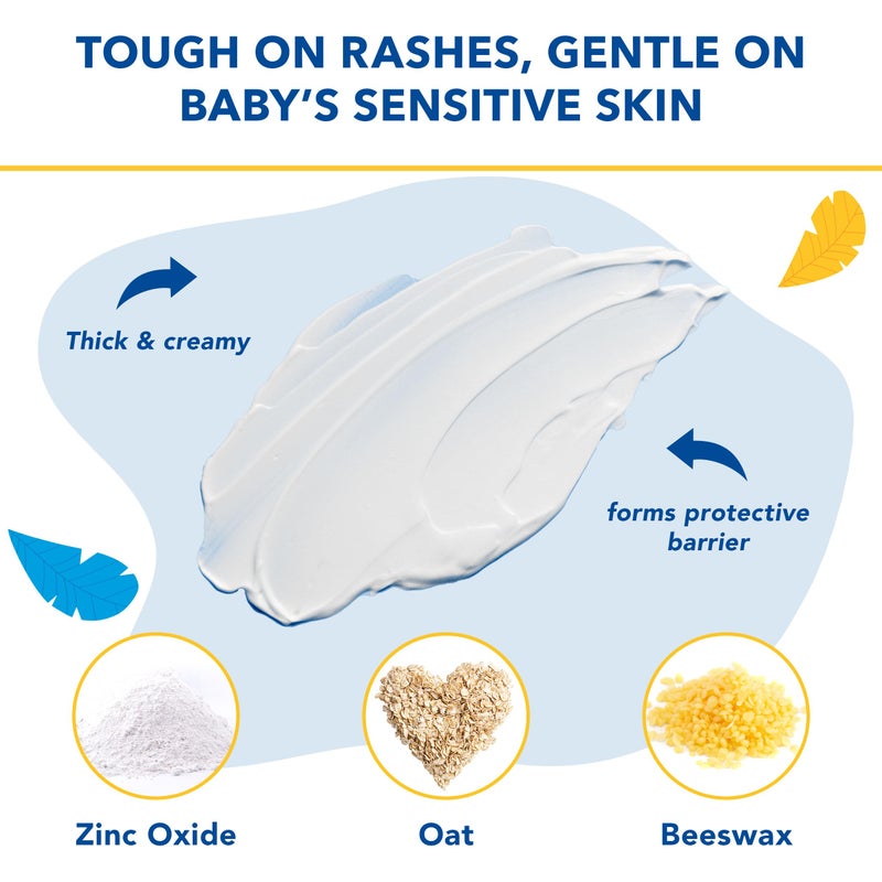 Triple Paste Diaper Rash Cream for Baby & Baby Spatula Bundle - 8 oz Zinc Oxide Ointment and Spatula Treatment, Soothe and Prevent Rash with a Pediatrician-Recommended Hypoallergenic Formula - Image 2