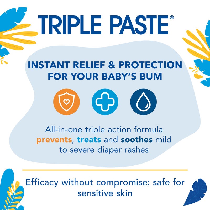 Triple Paste Diaper Rash Cream for Baby & Baby Spatula Bundle - 8 oz Zinc Oxide Ointment and Spatula Treatment, Soothe and Prevent Rash with a Pediatrician-Recommended Hypoallergenic Formula - Image 5