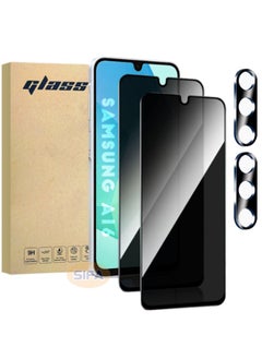 [2+2 Pack] Samsung Galaxy A16 Privacy Screen Protector with Camera Lens Protector, Fingerprint Unlock Support, Touch Sensitive, Bubble Free 9H Hardness Anti-Scratch Screen Protector for Samsung A16 5G/4G 6.7 inch