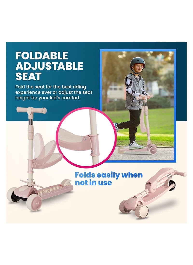 DMG TECH KIDS Kick Scooter, 4 in 1 Kids Scooter with Adjustable Parent Push Bar  - Image 3