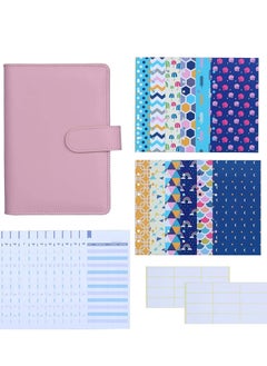 SYOSI 27 Pcs A6 PU Leather Binder Budget Cash Envelopes System  Planner Organizer, Money, Expense Sheets and Labels , Pink  - Image 1