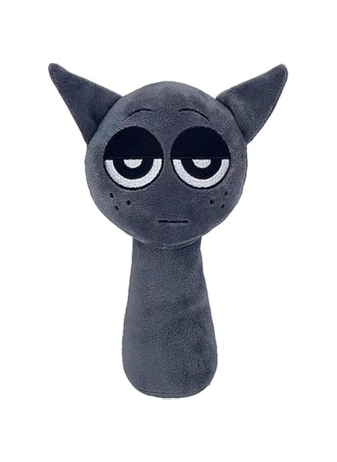 Sprunki Plush,10In Sprunki Game Plush, Realistic Cute Soft Stuffed Animal Doll Pillos Game Fans Boy Girl Kids(Gray) 