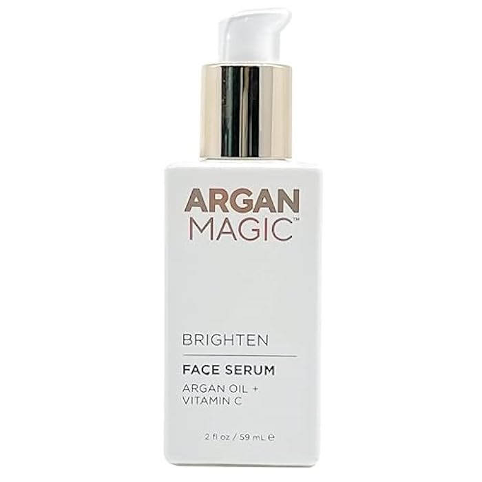 Argan Magic Brighten Face Serum with Vitamin C & Argan Oil - Hydrating & Brightening Formula | Reduce Dark Spots, Fine Lines, & Wrinkles (2 oz) - Image 1