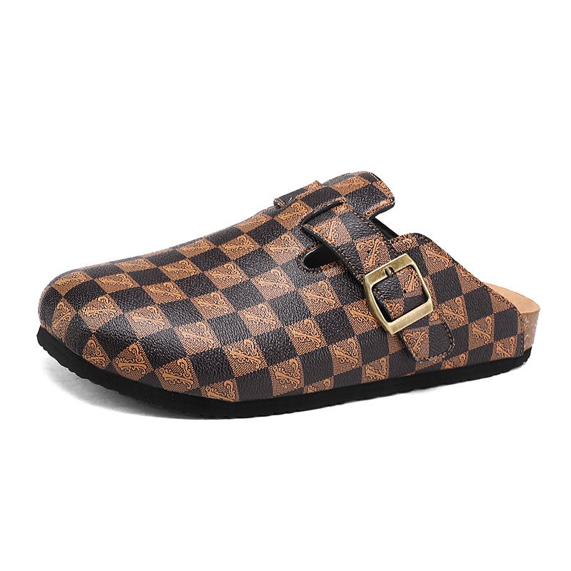 Plus Size Classic Joker Four Seasons Baotou Boken Cork Slippers Mueller Shoes Outdoor Beach Men'S And Women'S Shoes - Image 1