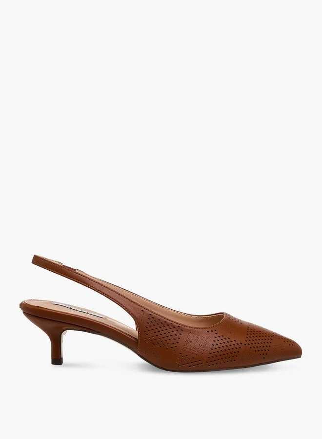 ايل Women Kitten Heels Slingback Shoes
