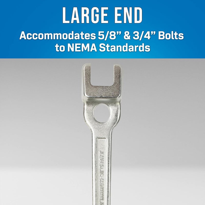 Jonard Tools JIC-650, Lineman's B Type Double Ended Wrench, 13" Length - Image 2