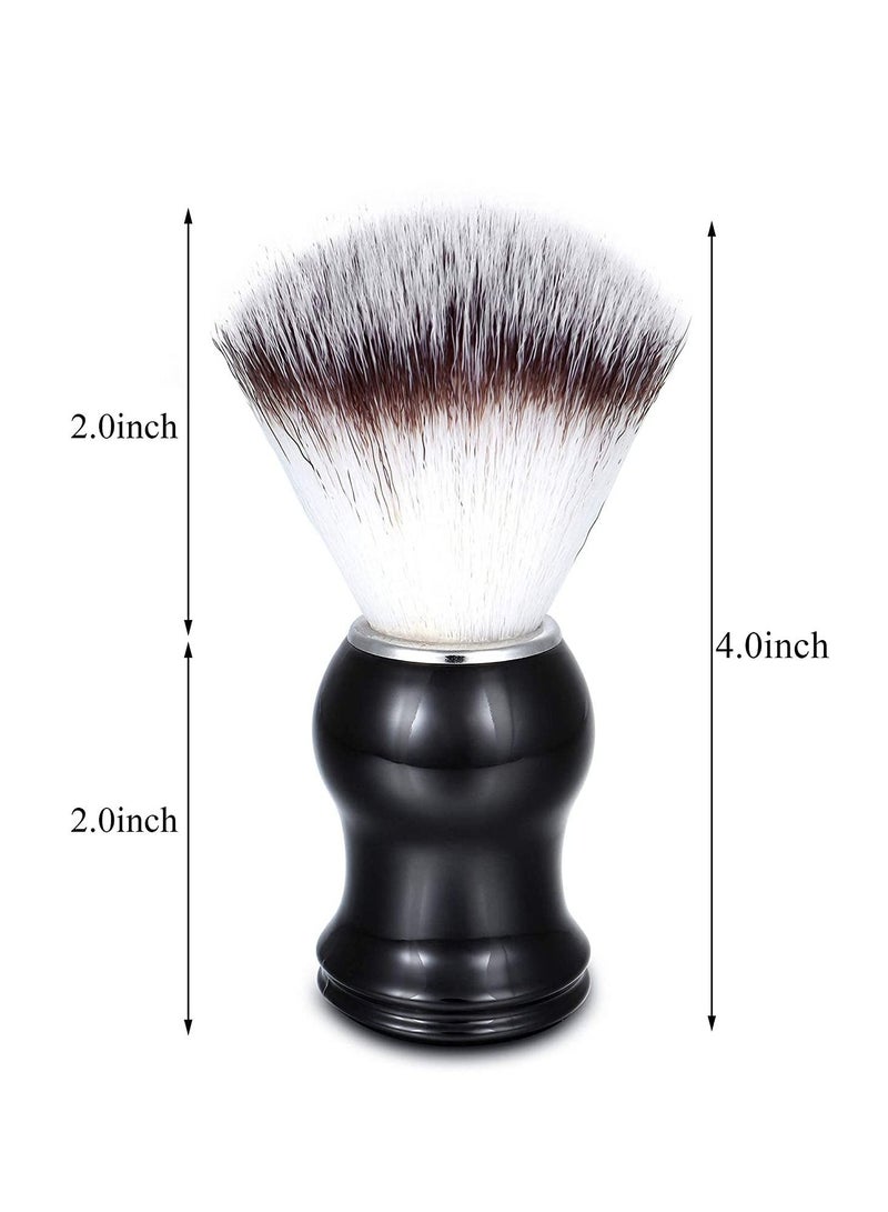 SYOSI Shaving Brush and Bowl Kit for Men, 3-IN-1 Wet Shave Brushes Set with Stainless Steel Large-Capacity 3.23'' Shaving Cup Mug,Safety Razor Stand Holder Birthday Fathers Day from Daughter - Image 5