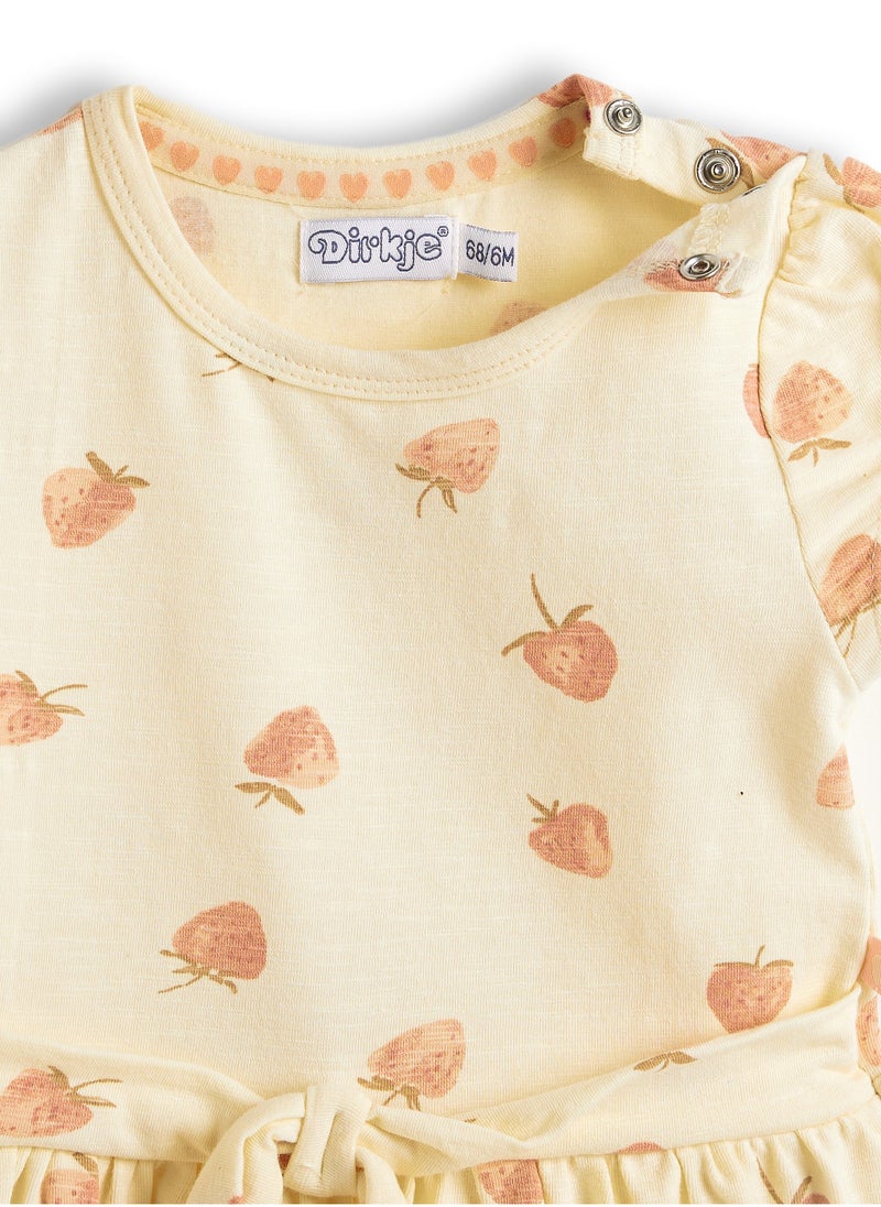 Dirkje Strawberry Print Dress - Image 5
