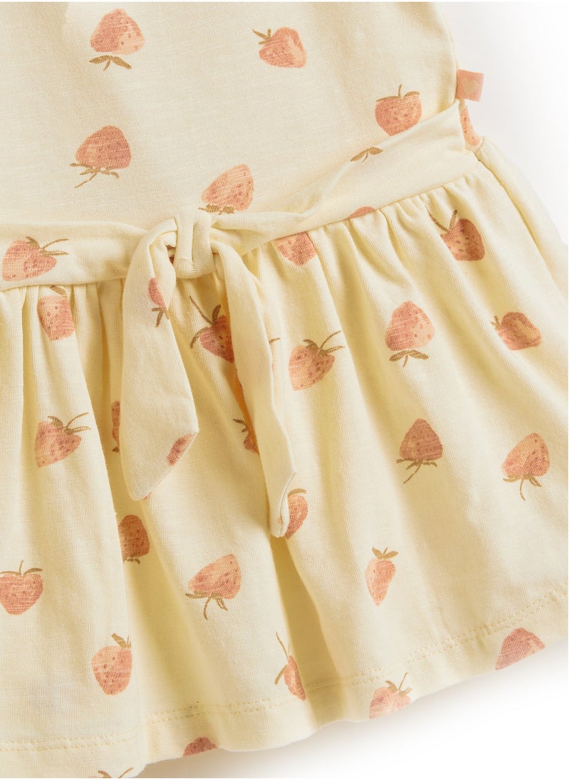 Dirkje Strawberry Print Dress - Image 4