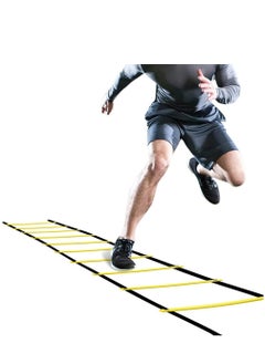 KASTWAVE Agility Ladder, Footwork Speed Training Drill Ladder, Agility Training Speed 8 Rung 13ft for Soccer, Football, Sports Training, Speed Agility Flexibility Ladder with Carrying Bag  - Image 1