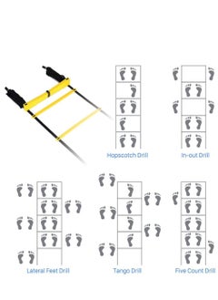 KASTWAVE Agility Ladder, Footwork Speed Training Drill Ladder, Agility Training Speed 8 Rung 13ft for Soccer, Football, Sports Training, Speed Agility Flexibility Ladder with Carrying Bag  - Image 3