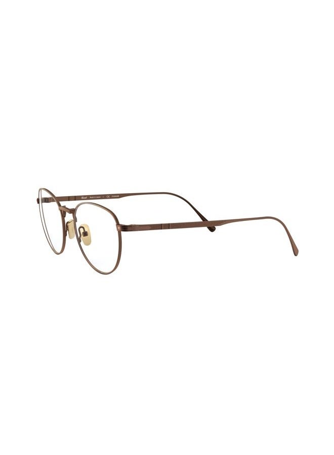 Persol PO5002VT Round Prescription Eyewear Frames, Gold/Demo Lens, 49 mm, Gold/Demo Lens, 49 mm - Image 3