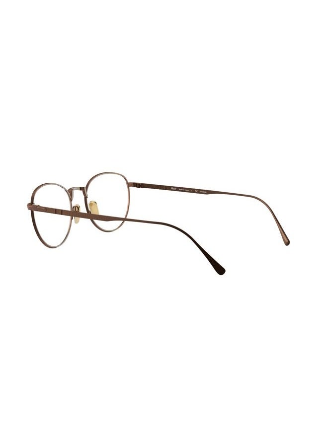 Persol PO5002VT Round Prescription Eyewear Frames, Gold/Demo Lens, 49 mm, Gold/Demo Lens, 49 mm - Image 5