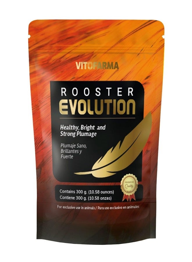 Vitofarma Powdered Vitamin Supplement with Omegas, Collagen and Biotin for Growing Chickens and Moulting or Plumage Change - Natural Product Rooster Evolution 300g