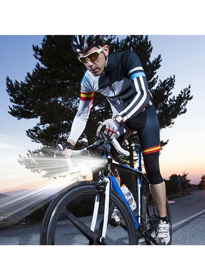 Bike Light,High Lumens Super Bright Bicycle Light, 6 Modes USB Rechargeable Bike Headlight & Tail Light Set, Waterproof Safety Bike Front & Rear Light for Road, Mountain, Night Riding - Image 2