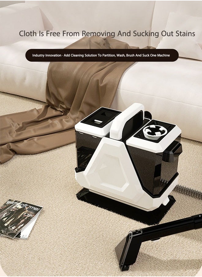 OASIS DESERT - Carpet Fabric Cleaning Machine Sofa, Carpet, Car, Mattress, Doll And Other Household Cleaning Machine Dry And Wet Spray Brush Cleaning Stains Vacuum Cleaner - Image 1