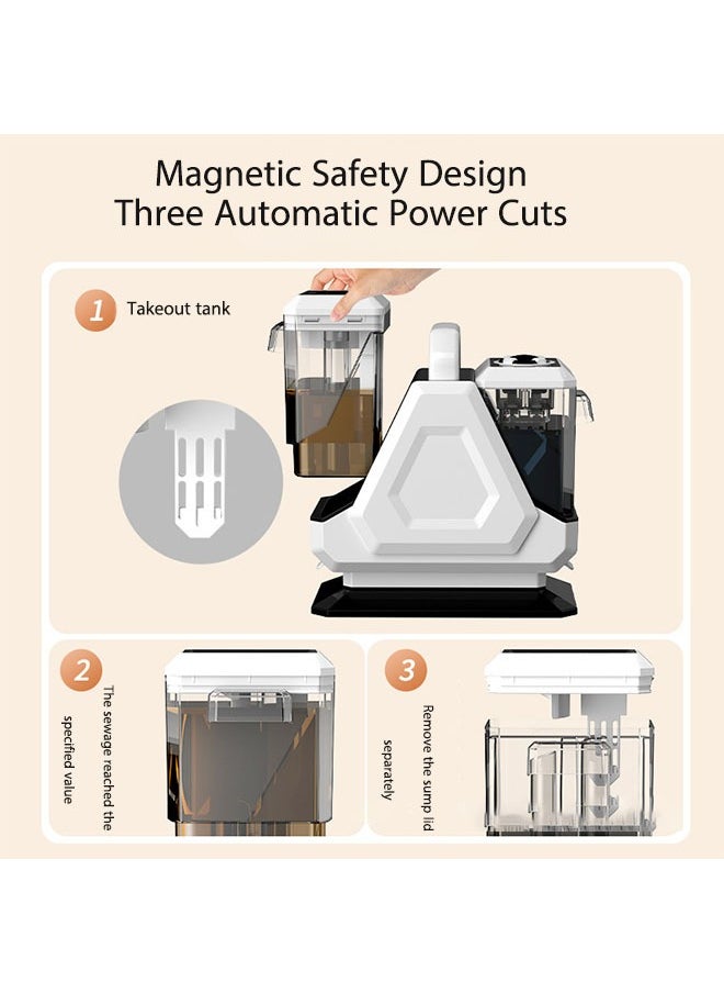 OASIS DESERT - Carpet Fabric Cleaning Machine Sofa, Carpet, Car, Mattress, Doll And Other Household Cleaning Machine Dry And Wet Spray Brush Cleaning Stains Vacuum Cleaner - Image 1