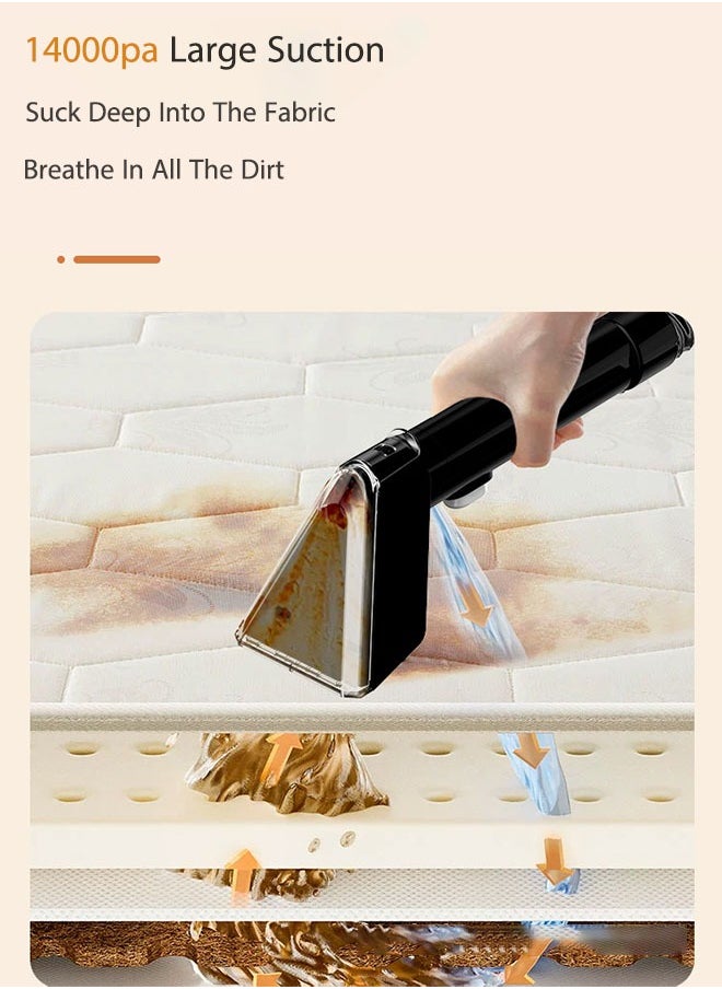 OASIS DESERT - Carpet Fabric Cleaning Machine Sofa, Carpet, Car, Mattress, Doll And Other Household Cleaning Machine Dry And Wet Spray Brush Cleaning Stains Vacuum Cleaner - Image 1