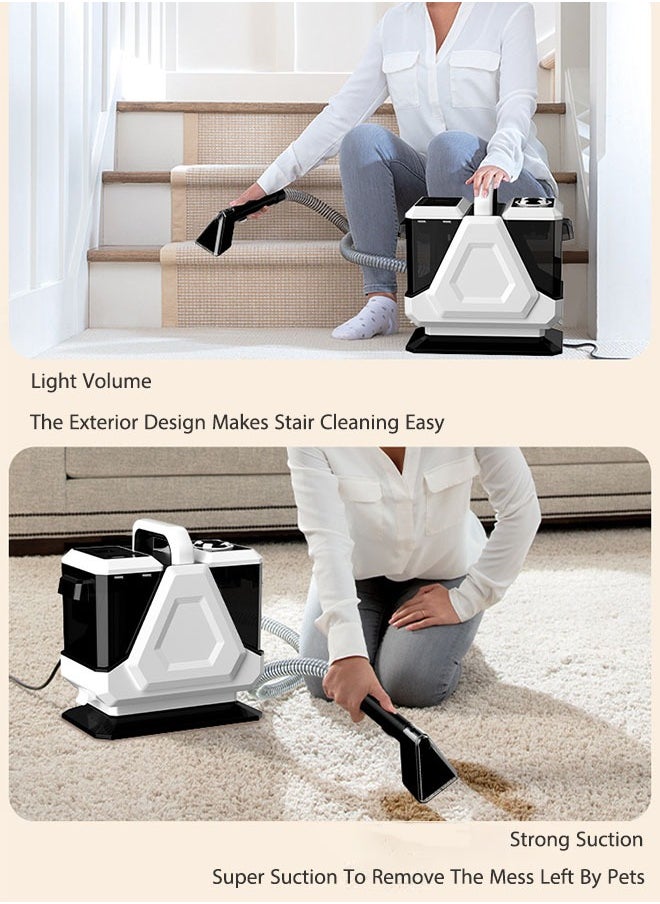 OASIS DESERT - Carpet Fabric Cleaning Machine Sofa, Carpet, Car, Mattress, Doll And Other Household Cleaning Machine Dry And Wet Spray Brush Cleaning Stains Vacuum Cleaner - Image 1