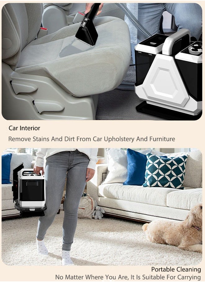 OASIS DESERT - Carpet Fabric Cleaning Machine Sofa, Carpet, Car, Mattress, Doll And Other Household Cleaning Machine Dry And Wet Spray Brush Cleaning Stains Vacuum Cleaner - Image 1