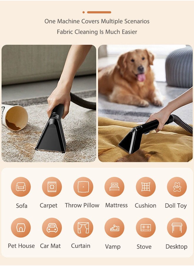 OASIS DESERT - Carpet Fabric Cleaning Machine Sofa, Carpet, Car, Mattress, Doll And Other Household Cleaning Machine Dry And Wet Spray Brush Cleaning Stains Vacuum Cleaner - Image 1