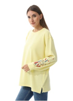 Women over size Embroidery T- Shirt With Long Sleeves And Round Neck - pzsku/Z0C3B6D34FC281F5687F6Z/45/_/1721640650/6c0012c6-96ce-4262-ab3e-16386d0dd0eb