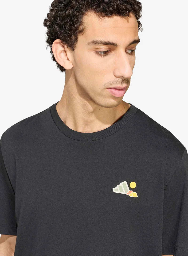 Adidas BLACK Terrex Camper Graphic T-Shirt for Men | Best Price UAE
